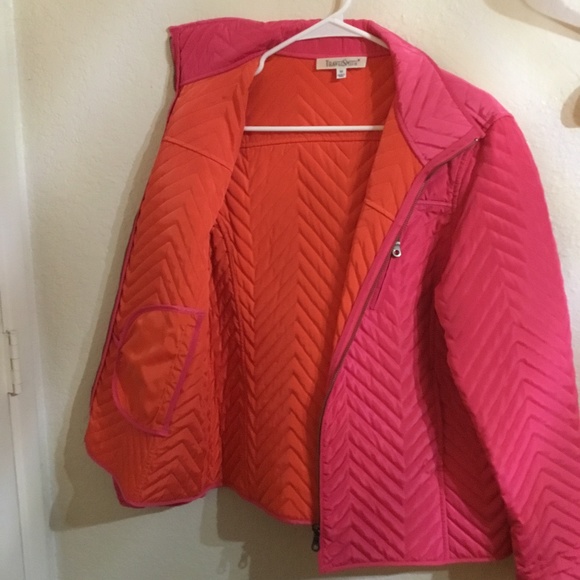 Travel Smith Women's Pink and Orange Jacket - Picture 7 of 7